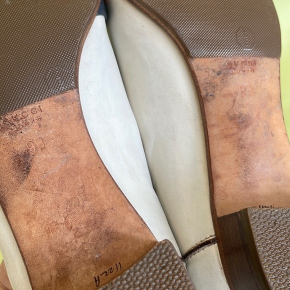 Vintage 70’s cream Gucci leather loafers - Picture 14 of 16
